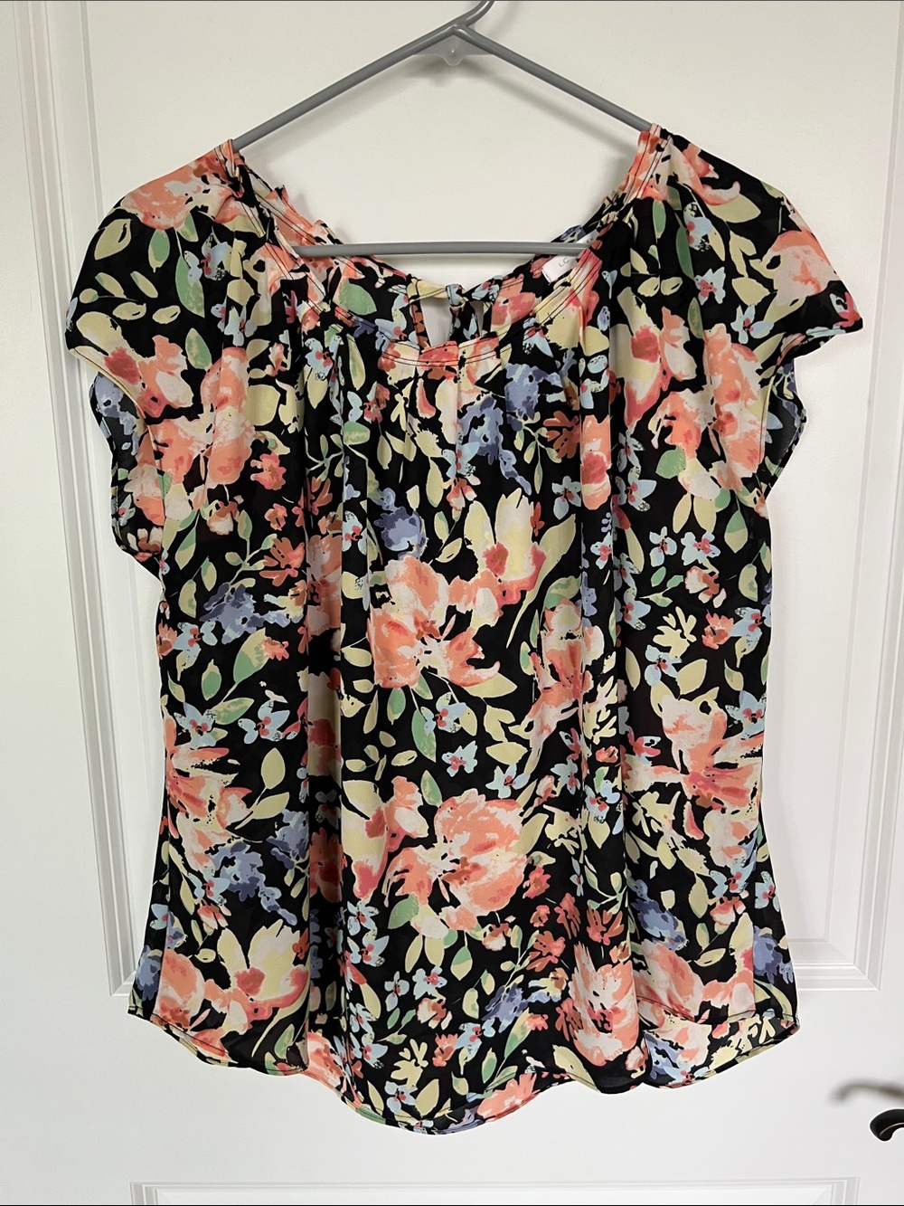 LC Lauren Conrad Floral Blouse.
